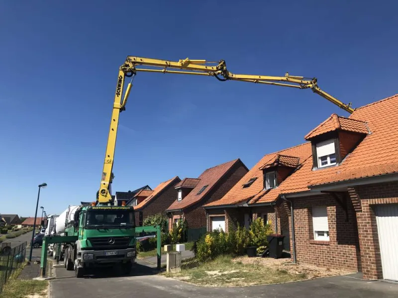 Pompage de béton, Lille, TRANS-LINE