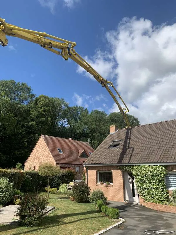 Pompage de béton, Lille, TRANS-LINE