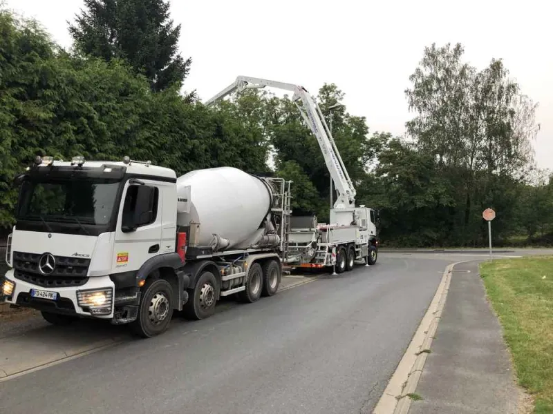 Pompage de béton, Lille, TRANS-LINE