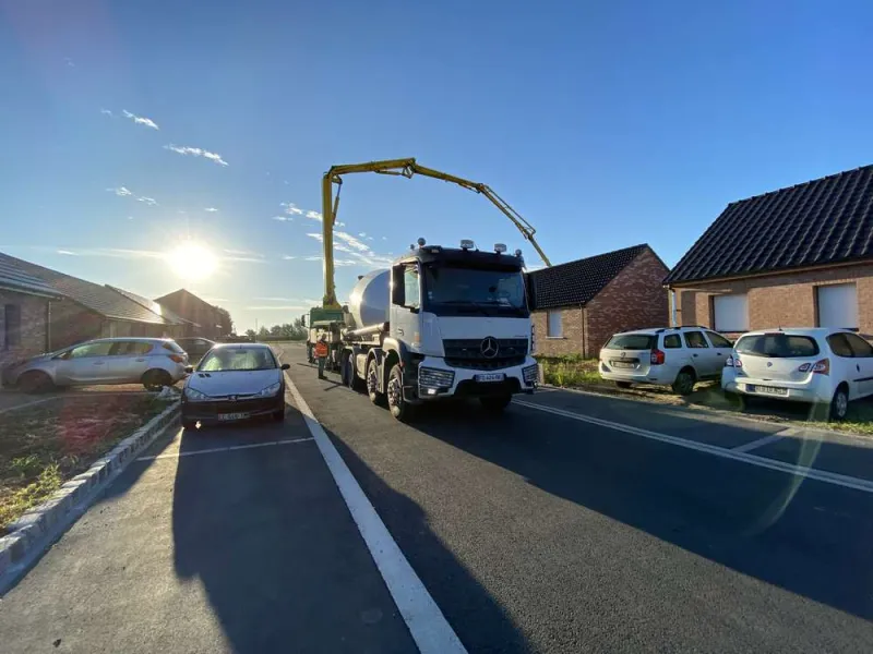 Pompage de béton, Lille, TRANS-LINE