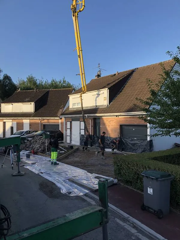 Pompage de béton, Lille, TRANS-LINE