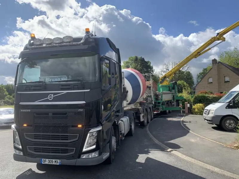 Pompage de béton, Lille, TRANS-LINE